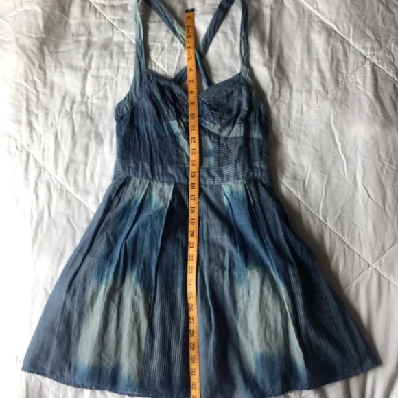 Urban Outfitters Staring at Stars Hazy Blue Pin Up Dress - Picture 16 of 16